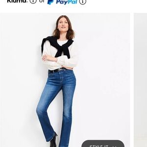 Ann Taylor Blue Straight Leg Jeans